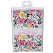 Wholesale - 6pc SALON NAIL FILE SET FLOWERS PRINTED C/P 144, UPC: 769898981050